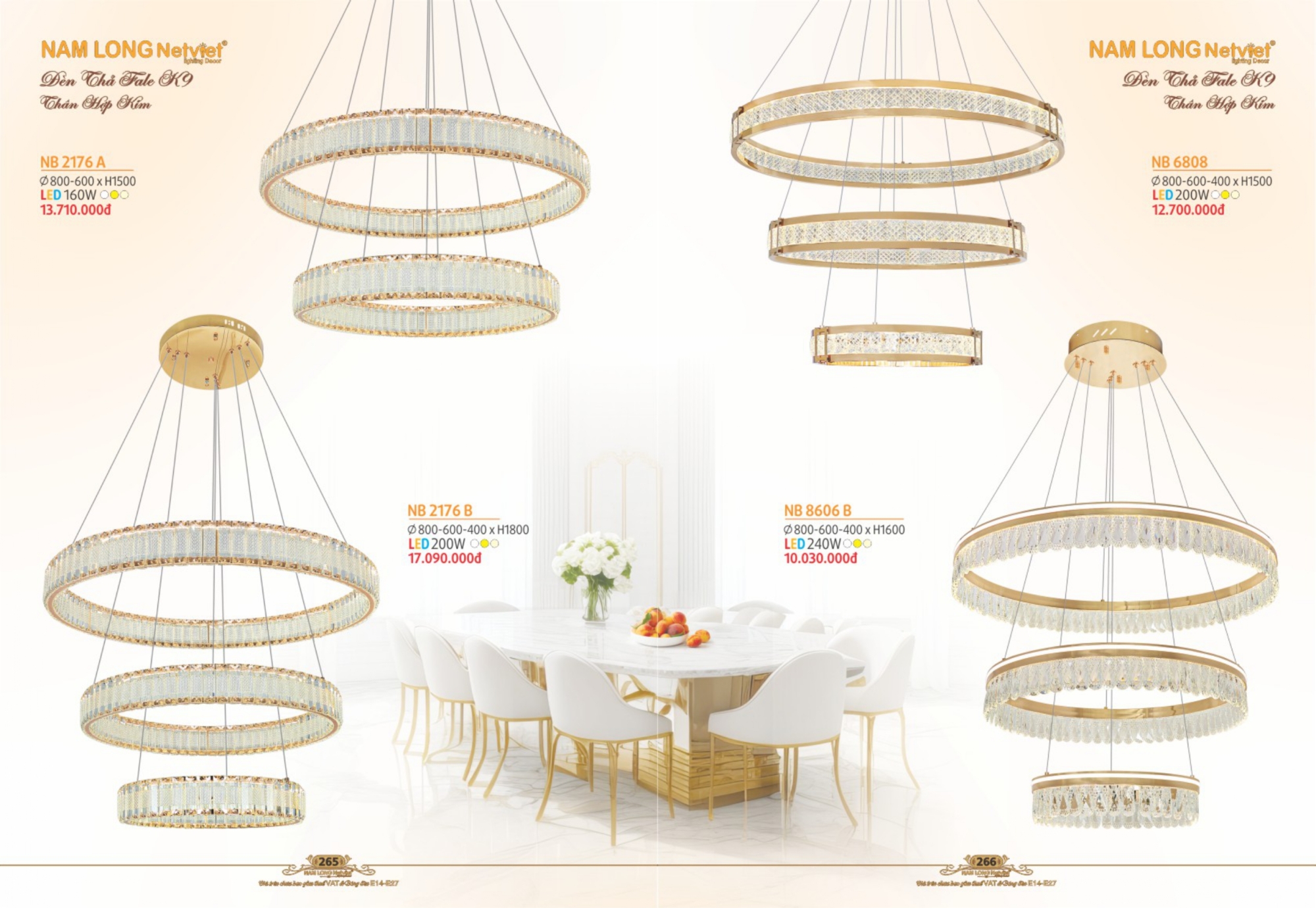 Bảng giá đèn trang trí Nam Long